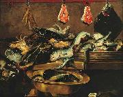 Frans Snyders Fish stall France oil painting artist
